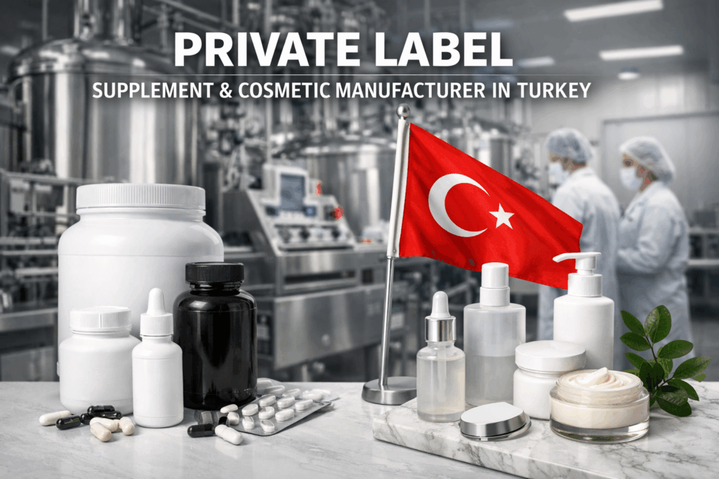 Türkiye’de Fason Üretimi Takviye Edici Gıda ve Kozmetik Üreticisi