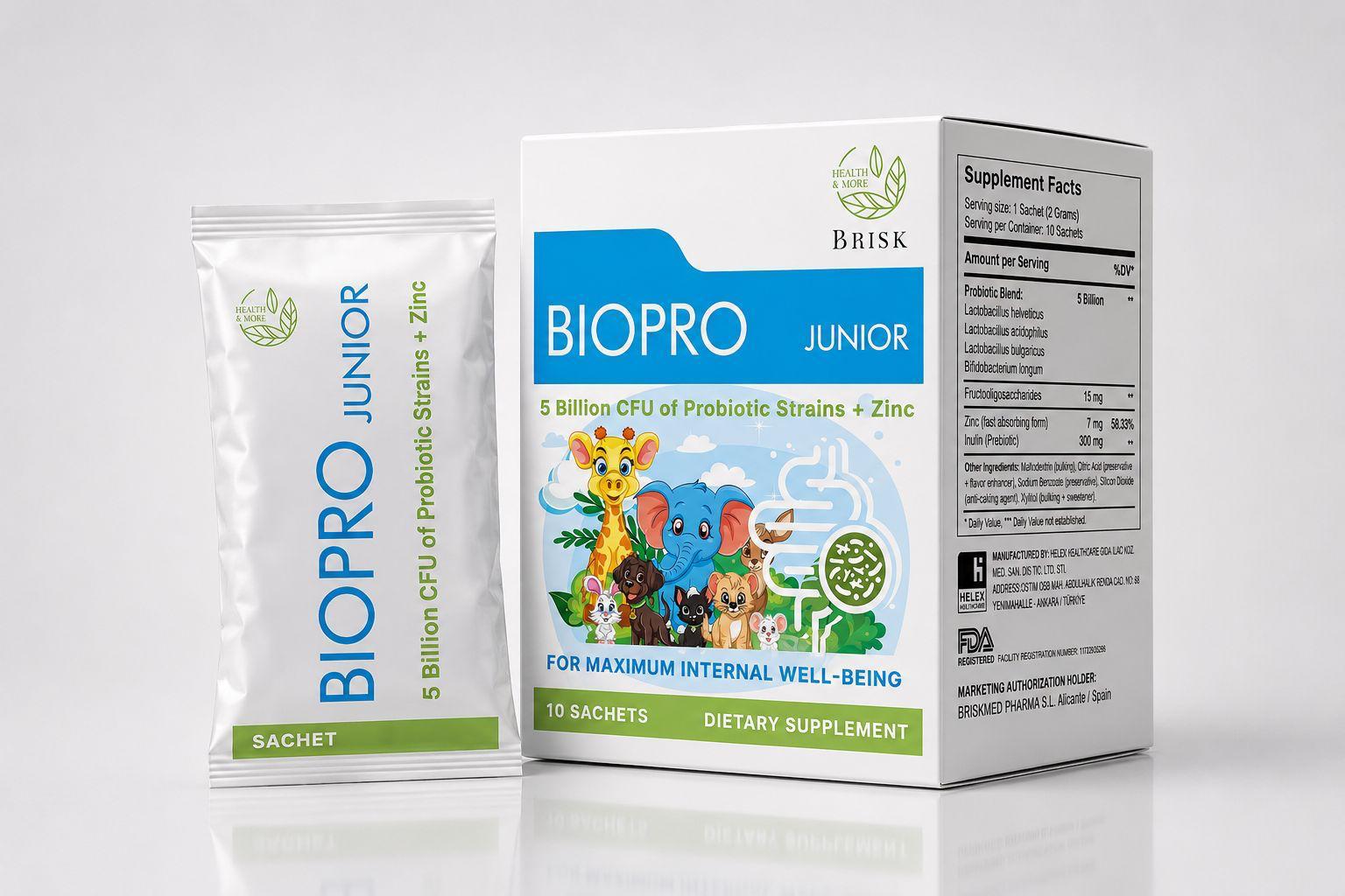 Probiotic Sachet private label supplement