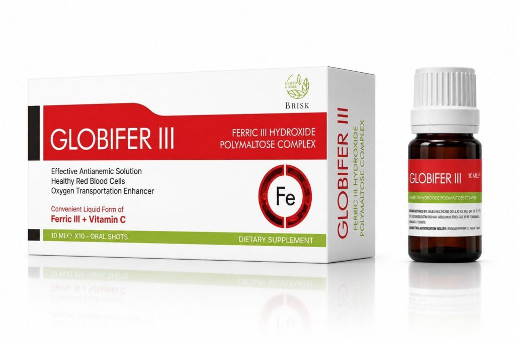 Globifer Iron Vial Private Label Liquid Supplement